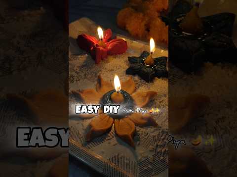 DIY Aata Diya 🪔✨ Easy and Quick trick for that last minute Diwali Decoration ⭐ #hopandtaste #diwali