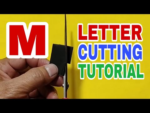 LETTER (M) CUTTING TUTORIAL #lettercutting