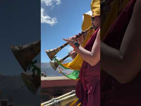 Sand Mandala creation & destruction at Thiksey Monastery in Ladakh, India