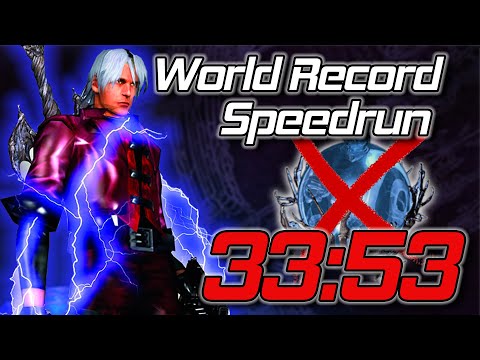 Devil May Cry NG+ Normal No Items Speedrun World Record in 33:53