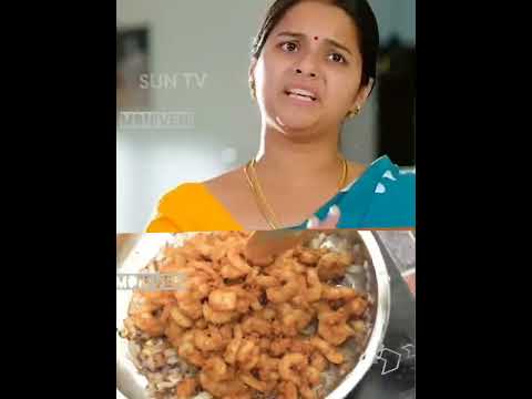 Prawn fry 🍤/gunasekaran and Nandhini fun😁/Ethir neechal 😍/shorts