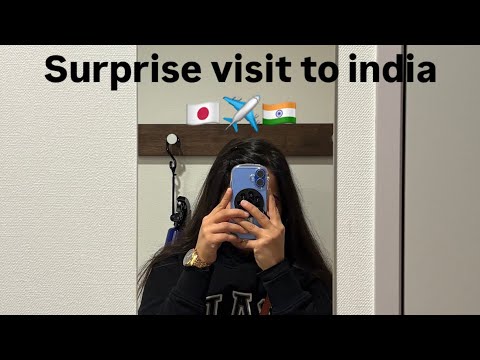 Surprise visit 🇯🇵✈️🇮🇳 | Japanese hotel | Indian in Japan | Home calling 🏠 #surprisevisittoindia