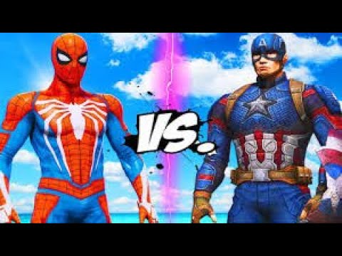 Spider man vs Captain America WWE Live 2K24 #shortsfeed #shortlive #wwe2k24