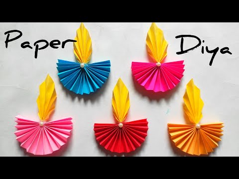 Beautiful Paper Diya|| Paper Diya Decoration|| Diwali Decoration Idea|| Happy Diwali||🪔🕯