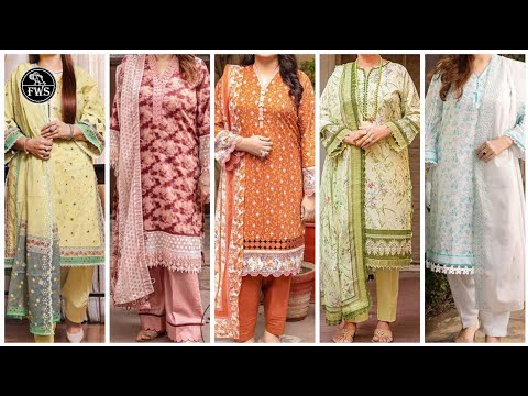 Women Lawn Dress Design For Summer 2024| Ladies 3Pc Lawn Suit Designs| Lawn Ke 3PC Suit Designs 2024