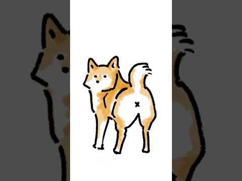 【油断注意⚠️】犬イラスト　　　　　　　　　　　#イラスト#犬  #shorts