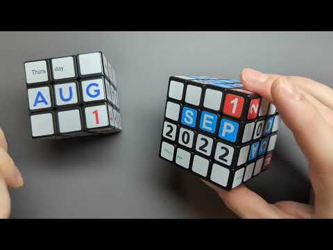 [124] Trying out the Calendar 4x4 cube