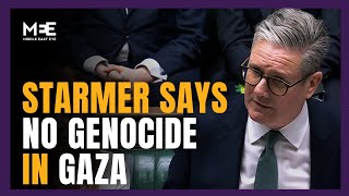 UK prime minister Starmer says there is no genocide in Gaza