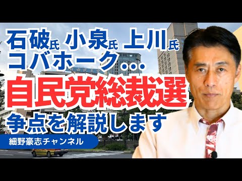 自民党総裁選挙 争点を解説します【細野豪志10分解説】