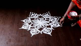 Easy star padi kolam | simple kolam | rangoli design  | vasugi kolam | Beautiful rangoli