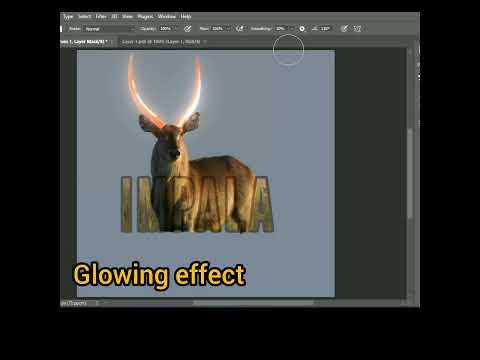 Impala glowing effect Photoshop editing  #phtoshopfree #freephotoshop #photoshoptutorial #phoshop