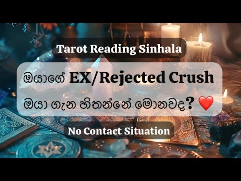 What does your Ex/Crush think of you 🤔❤️🥲 #tarot #sinhala #nocontact