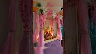 Unique Ganpati Decoration ideas For Home 💡#shortvideo #homedecor #ganpati