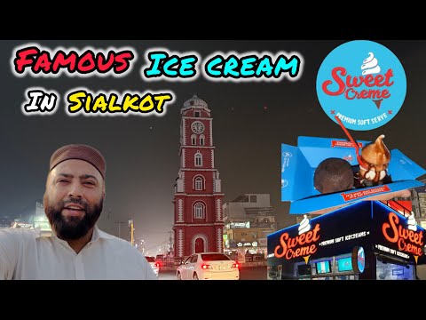 Sialkot Ki Mashoor Ice Cream | Sweet Cream | Sialkot Ki Sair in Smoggy Weather | Vlog | KXB