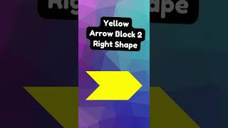 Learn Arrow Block 2 Right Shapes for Kids #educationalshorts