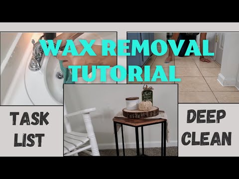 CANDLE WAX REMOVAL | KEEPING UP WITH RANDOM CHORES #cleaningwithvinegar