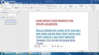 Gram Free Earn Money 2020