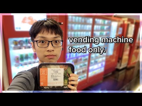 i ate only from vending machines for a day (vlog)