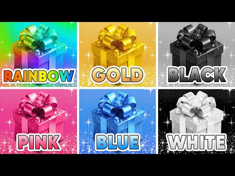 Choose Your Gift! Rainbow, Gold, Black, Pink, Blue or White 🌈⭐️🖤💗💙🤍 How Lucky Are You? 😱 Quiz Shiba