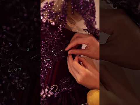 A small procedure of sewing a beautiful dress quince quinceanear