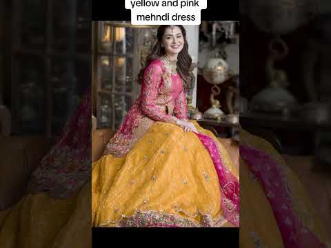 #mehndihairstyles #mehndibride #mehndidress #yellowdress #pinkdress #mehndi #mehndifunction #wedding