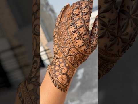 #shorts beautiful back hand mehndi design