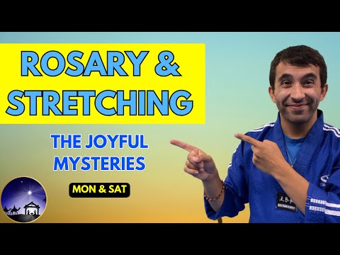 Rosary & Stretching | The Joyful Mysteries | Monday & Saturday | Catholic Karate Lessons at Home