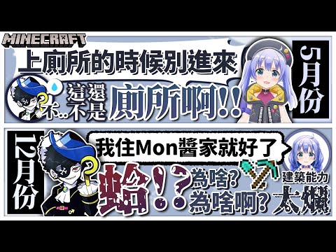 【MC • 後篇】時隔7個月從「同居」變成「分居」的Mon千二人【Mondo/勇気ちひろ】Minecraft