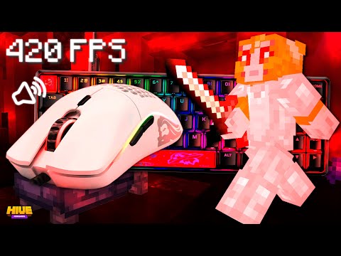 (420fps) Hive Bedwars Duos Grinding with @My5teering / KEYBOARD AND MOUSE SOUNDS