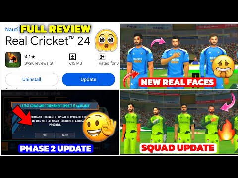 🤯Real Cricket 24 New Update Released Full Review!!😱 | New Squad, New Features | RC24 New Update