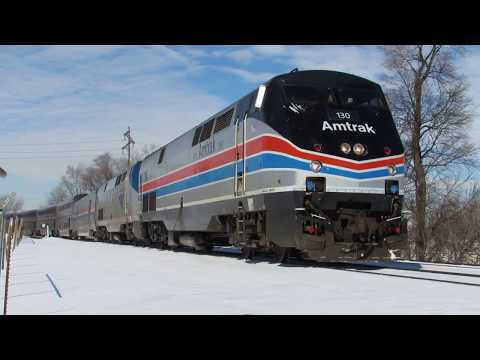 Amtrak California Zephyr #6 Amtrak 130 - Omaha, Nebraska 2/28/2019