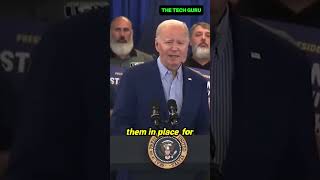 Biden's Take on Trump's Tariffs: A Surprising Continuation 😜 #shorts #trump #biden #thetechguru