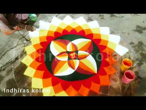 3d latest rangoli | 3d muggulu | rangoli kolam | kolam 3d art | 3d multi color kolam | 3d kolam