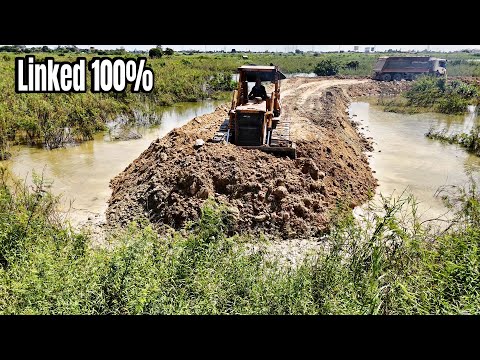 Awesome!!! Link To Other Part 100% Dozer Pushing Dirt, Dump Truck Unloaded