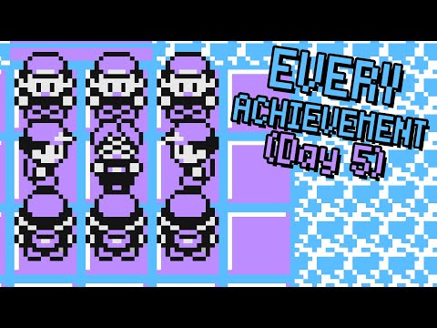 Getting EVERY ACHIEVEMENT In Pokemon Yellow LIVE (just pretend it's still day 5)