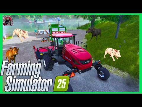 Ep1 | My First Farm! Tuscany Themed! | Farming Simulator 25 | Update & New Features!