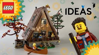 A-Frame Cabin Lego Ideas Set 21338 Review