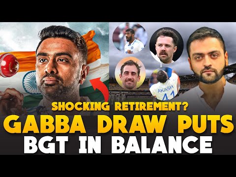 Ashwin retires | Gabba Test Draw puts BGT in Balance | India vs Australia 3rd Test