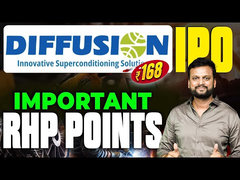 ₹168 Diffusion Engineers IPO Important RHP Points | Money Purse IPO