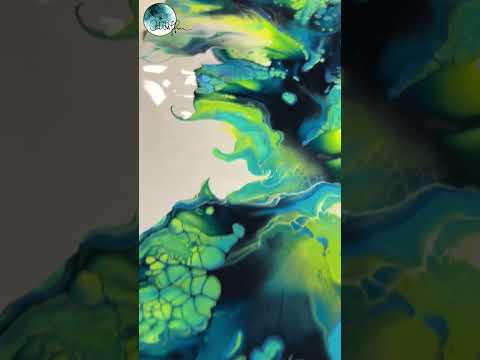 Check out my full video showing how this was done! #pourpainting #fluidart #dutchpour #art #painting