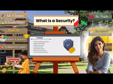 What Is a Security? || Stock Market || Education & Awareness @drukparida_research