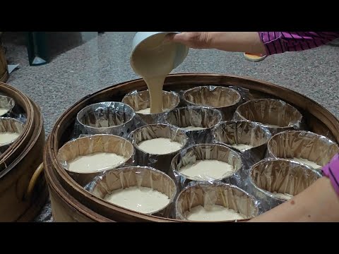 Chinese New Year Traditional Rice Cake Making Skills  /傳承三代五十年手藝,古早味柴燒紅豆甜年粿-Taiwan Street Food