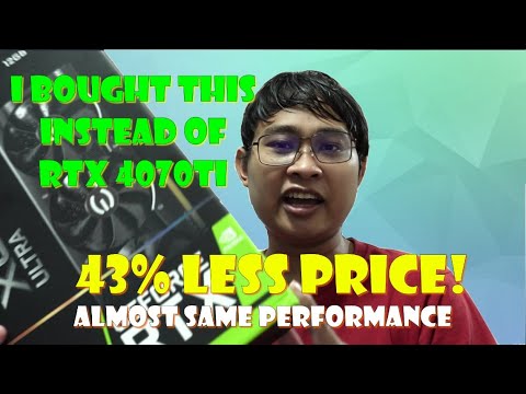 I bought this card instead of RTX 4070Ti and save a lot! Almost same performance!