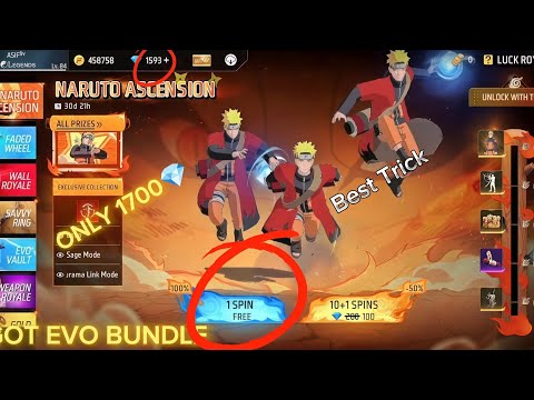 NEW NARUTO ASCENSION EVENT FREE FIRE |NARUTO BUNDLE SPIN | NEW EVENT FREE FIRE| FF NEW EVENT TODAY