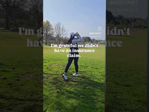 Gratitude on the golf course #golf #golfr #insurance #damage