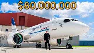 Inside an $80,000,000 AIRBUS Private Jet With a BEDROOM SUITE!