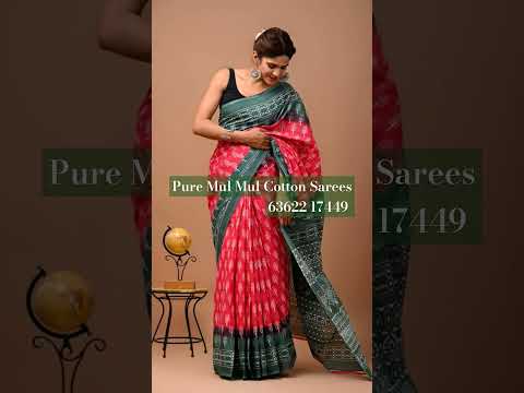 Pure Mul Mul Cotton Sarees .For order 63622 17449 # shorts yt shorts