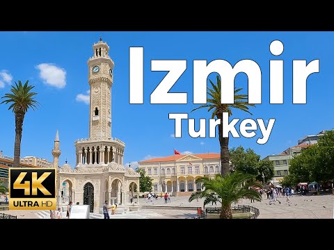 Izmir, Turkey (Türkiye) Walking Tour (4k Ultra HD 60 fps) - With Captions