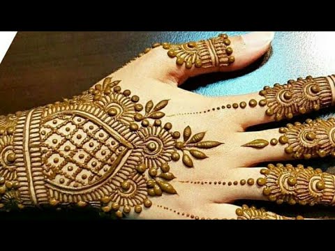 Simple arabic mehndi design