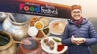 UK Uttarakhand Food Festival in Mussoorie 2024 I चाँदी की थाली और चाँदी की चम्मच में पहाड़ी भोजन